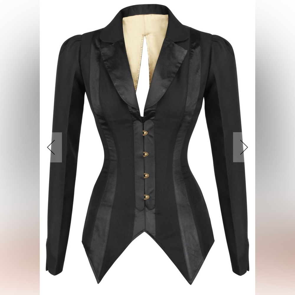 Sexy Tuxedo Corset Jacket Tailcoat ๐ค - Picture 2 of 4